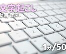 1分50円！動画・音声を文字起こしします 24時間以内や即日納品も可能です！ イメージ1