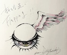 瞳をモチーフにしたオリジナルイラスト描きます アナタ様だけの『瞳イラスト』を心込めて！ イメージ2