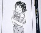 鍵栗みかんの絵柄で似顔絵を描きます 素敵なおなたをイラストで描かせてください♪ イメージ3