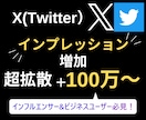 Twitter(X)のインプ100万〜増やします 【最安値】インプを増やして注目の的に!! イメージ2