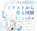 美容医療・サロン｜洗練イラストで魅せる図解作ります 薬機法を意識した美容医療の図解化・雑誌風の上品デザインセット イメージ1