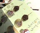 可愛い和風ピアスを作ります 縁起のいい水引とかわいいレジンを合わせます イメージ7