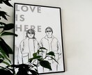モノクロシックな似顔絵描きます お写真を良い感じにシックなイラスト化します イメージ1