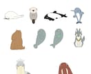 シンプルなカワイイイラスト作成します お好みのタッチでキャッチーな動物たち イメージ4