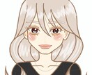 オリジナルイラストを提供します 可愛い女の子のアイコンにしよう イメージ1
