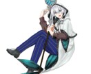 創作、TRPG等の立ち絵イラストを作成します 長髪と黒髪の事が好きです！！！！ イメージ5