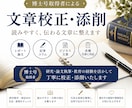 文章を丁寧に校正・添削します 博士号取得者が読みやすい文章に整えます イメージ1