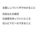 あなたの長所見つけます 自分では気づいていない長所の部分を開発していきます。 イメージ4