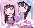 夢絵やペアアイコン＊可愛いイラスト一枚絵描きます 一枚絵も夢絵やSNSアイコンペア画や動物も描きます イメージ1