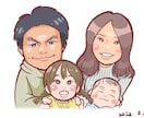 3日以内に可愛らしい似顔絵作成します お祝い、プレゼント、ウェディングボード、何用にでも…！ イメージ3