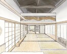 柔らかい雰囲気の手書きパースを描きます プレゼンで使える！優しい雰囲気のデジタル手書きパースです。 イメージ2