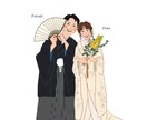 おしゃれなイラストでウェルカムボード作成します 結婚式の思い出として似顔絵のウェルカムボード作成しませんか？ イメージ4