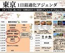 東京観光を失敗させない！タイパ×グルメ旅作成します 迷わない移動＆行列回避で最高の東京体験を！Mapピン付 イメージ1