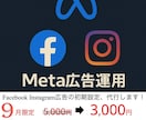 Meta広告(インスタ・FB)初期設定を代行します 9月限定キャンペーン中！通常5000円が、今だけ3000円！ イメージ1