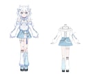 衣装デザイン制作いたします VTuberさん衣装、キャラクター衣装デザインします！ イメージ7
