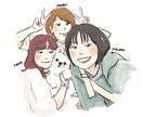 ふんわり優しい似顔絵お届けします （デジタル納品）❤︎記念日、プレゼント、アイコンに❤︎ イメージ2