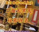 秘法三面大黒天修法により大きなご利益を頂けます 財運、芸事、事業や出世、女性の美、ご縁などのご利益を頂けます イメージ1