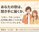 あなたの歌が聴き手に届くか本気で聴きます 周りに聞けない歌の悩み、ひとりで抱えていませんか？ イメージ1
