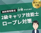 初回限定　2級キャリア技能士のロープレします まずはお試しください！お一人お一人に合わせた支援します。 イメージ1