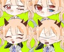 可愛い立ち絵、表情差分描きます オリジナルの可愛い物が作れます。 イメージ1