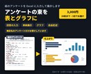 紙のアンケートをExcelに入力して集計します セミナー・イベントの無記名アンケートを表とグラフに イメージ1