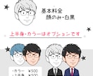 まるい目の★ゆるくてシンプルな似顔絵お描きします ゆる～い感じにしたい、似すぎない方が‥という方にオススメ！ イメージ2