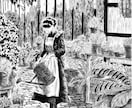 モノクロのペン画を描きます アナログにしか出せない味のあるイラストが好きな方へ イメージ4