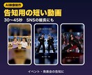 イベント告知の短い動画をAIで作ります SNSに使える30〜45秒の縦長・横長の動画 イメージ1