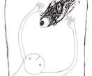 ペン画で手書きレタリングを作ります ペン画を用いてモノクロのタイトルロゴなどを作成します イメージ2