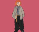 イラストアイコン描きます 古着ファッション可愛いイラスト描きます！ イメージ5