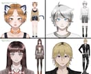 Live2dモデルを一括制作します イラスト〜モデリングまで一括制作 / 著作権譲渡込み イメージ2