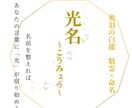 光名｜成功を呼ぶSNS名・活動名を授けます 数霊の響きを整え、あなたの才能が世に届く最良の光名を導きます イメージ1
