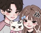 SNSアイコン 名刺 商用可イラスト似顔絵描きます あなたと大切な人の笑顔を、絵で残しませんか？ イメージ3