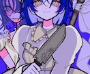 値下げ中♡SNS用アイコン描きます パキッとした個性的なイラストで『目につく』アイコン描きます イメージ3