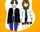 女の子、シンプルなイラストを描きます ご希望に沿ったイラストをお届けします♪ イメージ4
