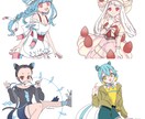 世界に一つの可愛い女の子の立ち絵描きます 柔らかい線であなただけのオリジナルキャラクターを！ イメージ1