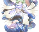 商用利用OK厚塗りでマットな質感の人物描きます SNSアイコン、同人誌表紙、スマホの壁紙など イメージ10