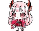 配信用可愛いミニキャラの一枚イラスト描きます 配信やアイコンなどで使用できるミニキャラのイラスト描きます！ イメージ3