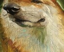 ペット 犬 猫 似顔絵をキャンバス油彩で描きます ペットを大きなキャンバスに油絵の具で描きます！ イメージ3
