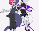 キャラクターの立ち絵をお描きします ポップでかわいい、独自のデザイン♪ イメージ6