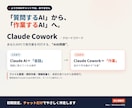 Claude Cowork設定を初心者に教えます 会社員が夜と週末に、チャットだけで丁寧に伴走します イメージ1