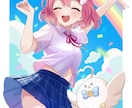 ミニキャラから一枚絵まで可愛く描きます かわいく華やかな女の子イラストが得意です。 イメージ3