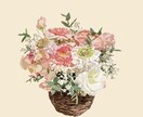 大切な方へのプレゼントできます プレゼントにお花のイラスト作ります。 イメージ1
