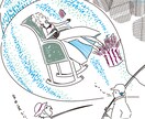 物語みたい！ゆるファンタジーな一枚絵描きます 可愛いキャラ達の、のんびりファンタジックな暮らしを描きます。 イメージ6