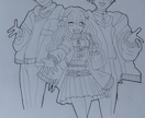 手書きイラスト、人物、アイコン作成します “好き”と思える、ラフかわイラストをお届けします。 イメージ2