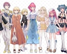 IRIAM用立ち絵イラスト描きます IRIAMで綺麗に動く一枚絵を作成します！ イメージ1
