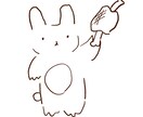 即日納品！ゆるふわシュールな動物お描きします 好きな動物を好きなポーズで描きます！アイコン、壁紙などに！ イメージ2