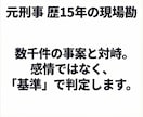 元刑事が被害届受理の可能性を徹底的に分析します 警察の判断基準で事案を分析し【相談内容整理メモ】を作成 イメージ3