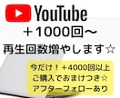 再生回数＋1000回〜になるまで宣伝拡散します ✿YouTube再生回数増加✿ イメージ1