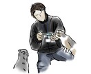 顔無しアイコン描きます 頂いた写真を元に顔のないイラストを描きます イメージ3